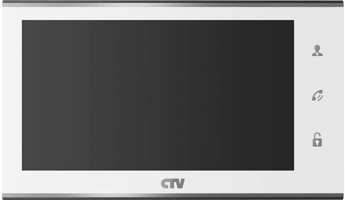 CTV-M4707IP W (White) Монитор цветного AHD-видеодомофона, 7" (Full HD)