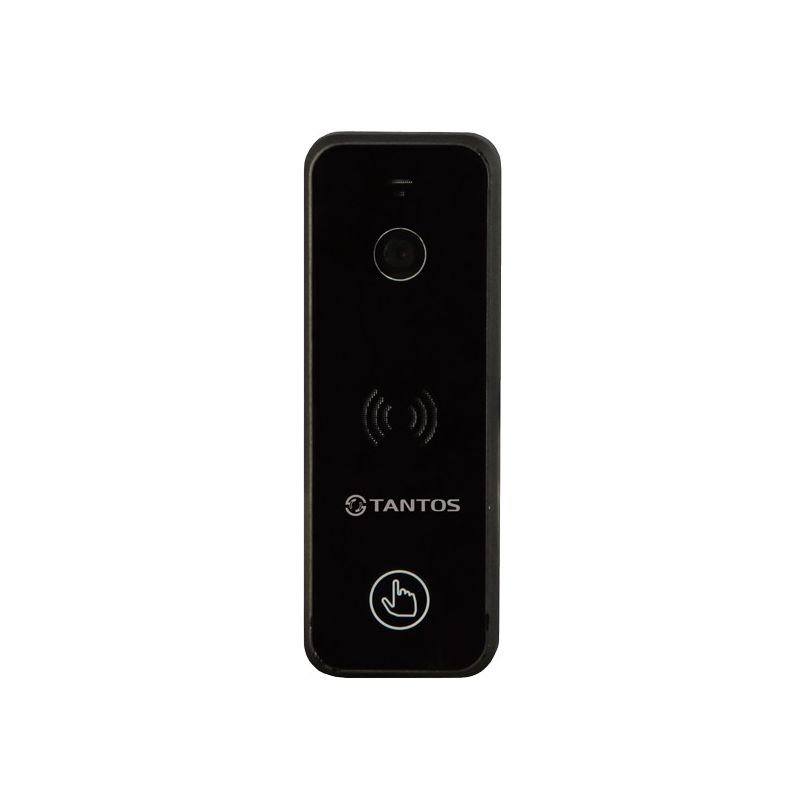 Tantos iPanel 1 (Black) Вызывная панель видеодомофона, 800ТВЛ, PAL, угол обзора 60°, от - 30 до +50°С, IP66, накладная, уголок в комплекте