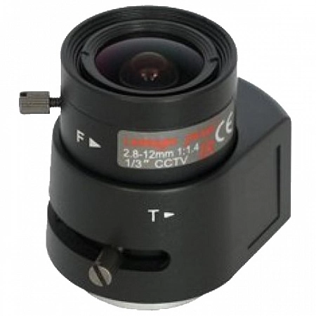 Tantos TSi - L2812D (2.8 - 12) 2Mp Вариообъектив с ИК коррекцией, F/1.4, 1/3&quot;, автодиафрагма, Direct Drive, CS - крепление