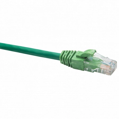 RJ45-RJ45 U/UTP Cat.5e LSZH нг(А)-HF (DR-181208), Патч-корд (коммутационный шнур), 1.5м, зеленый