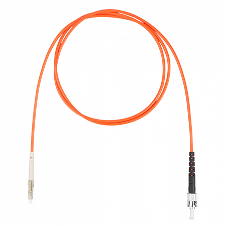 Шнур оптический коммутационный (патч-корд), LC-ST симплекс (simplex) OM2, нг(А)-HF, оранжевый, 5,0 м