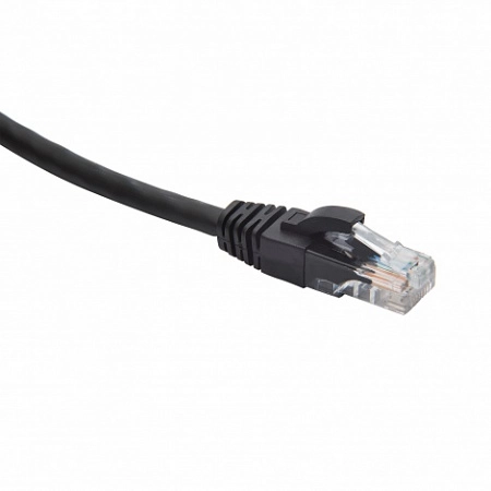  RJ45-RJ45 U/UTP Cat.5e LSZH нг(А)-HF (DR-181908), Патч-корд (коммутационный шнур) 1.5м, черный