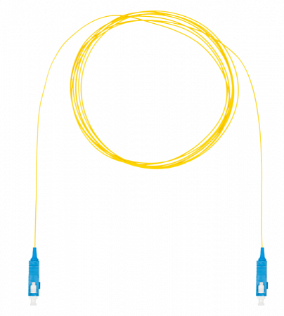 Шнур оптический монтажный (пигтейл), SC-ST, OS2, нг(А)-HF, желтый, 3,0 м