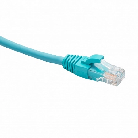 RJ45-RJ45 U/UTP Cat.5e LSZH нг(А)-HF (DR-181608), Патч-корд (коммутационный шнур), 1.5м, бирюзовый